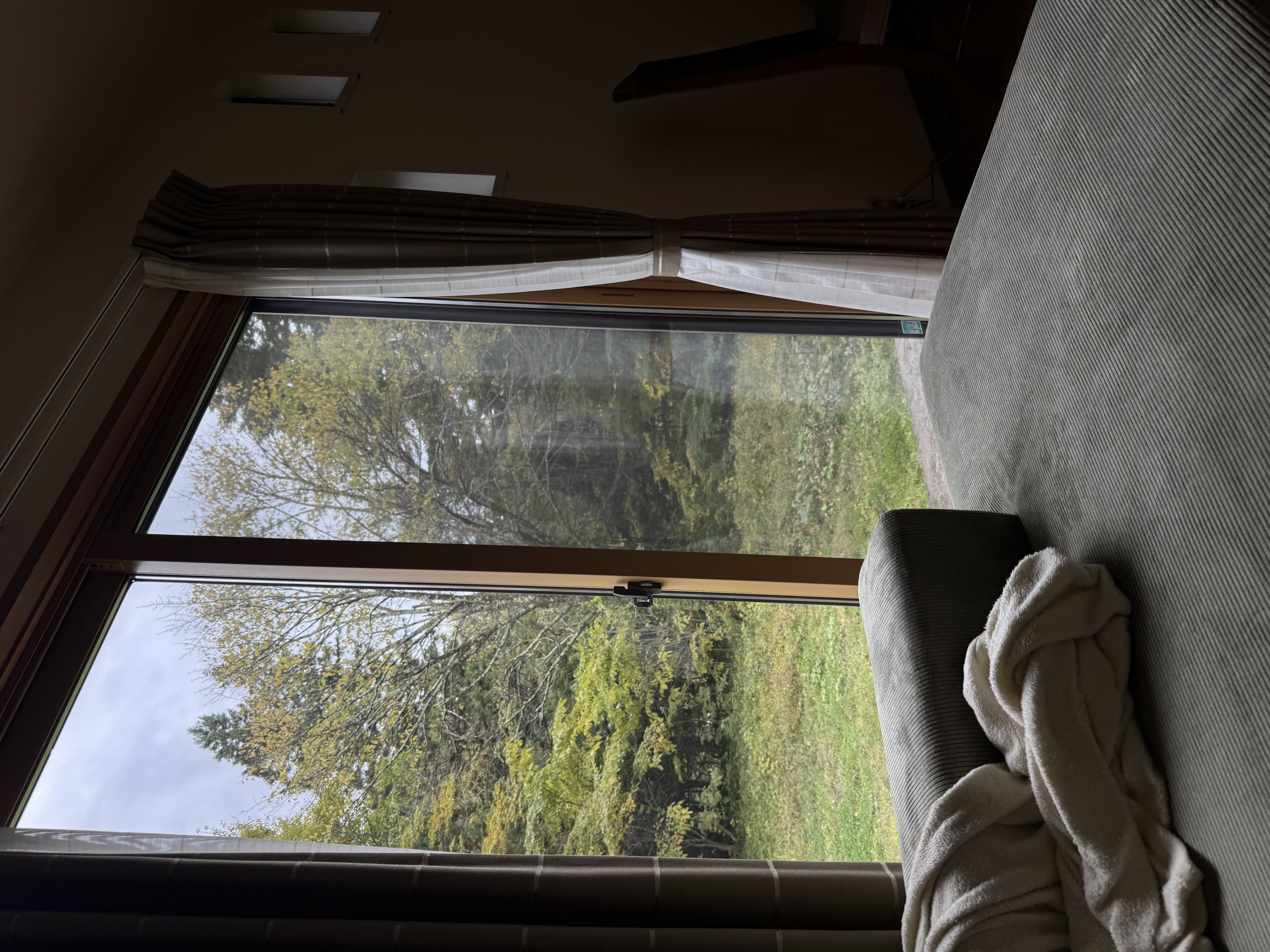 Bedroom with garden view